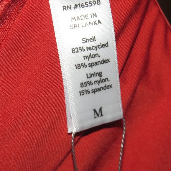 Andie Red The Tahiti Open Back V-Neck One Piece Swimsuit - Picture 11 of 12